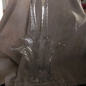 Vintage Duncan and Miller glass  basket